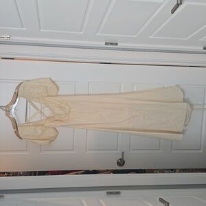 never worn cream colored dress